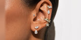 Ear stack with Oomiay ear cuffs and huggies