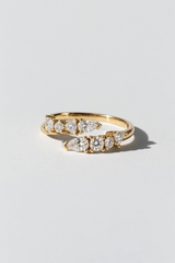 Crossover Diamond Ring in 14K solid gold by Oomiay, lab grown diamond