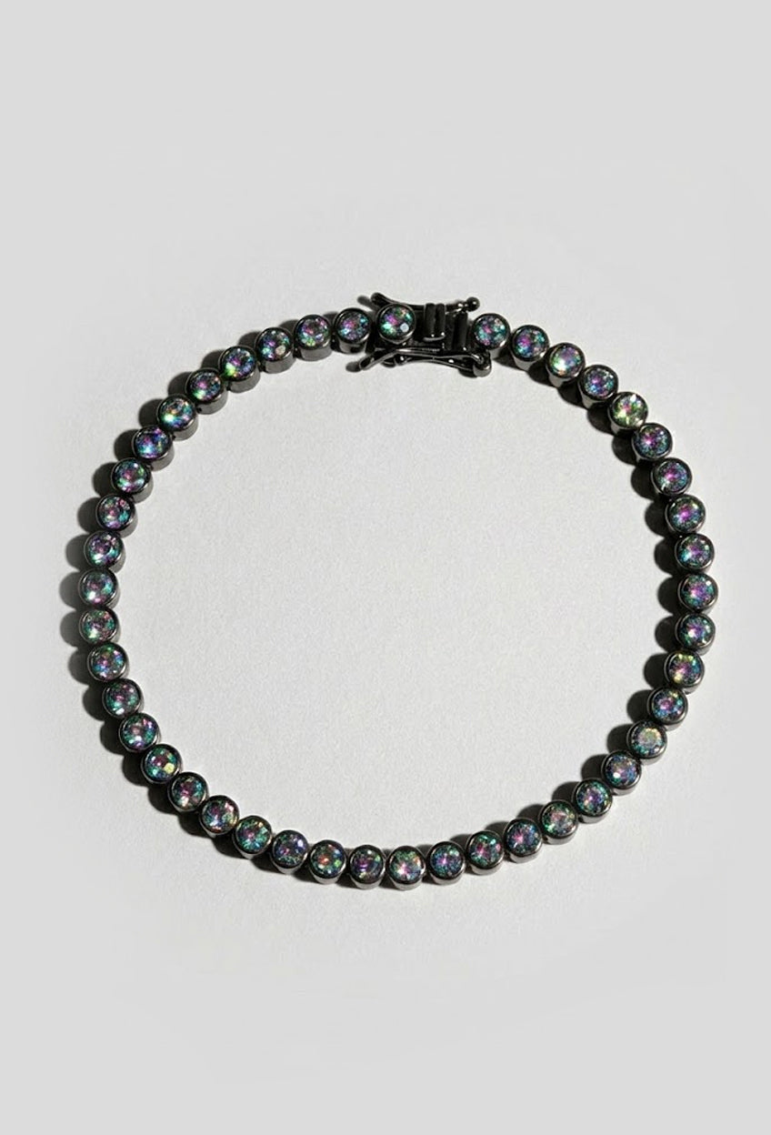 Mystic Topaz Bezel Tennis Bracelet