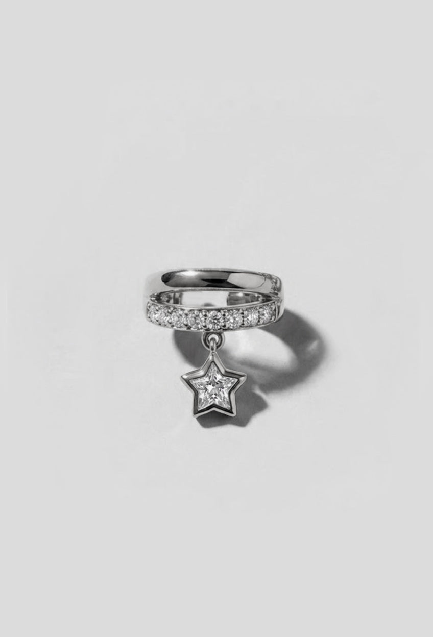 Silver Star Ear Cuff