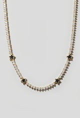 Black Star Tennis Necklace