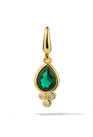 Emerald Crystal Charm