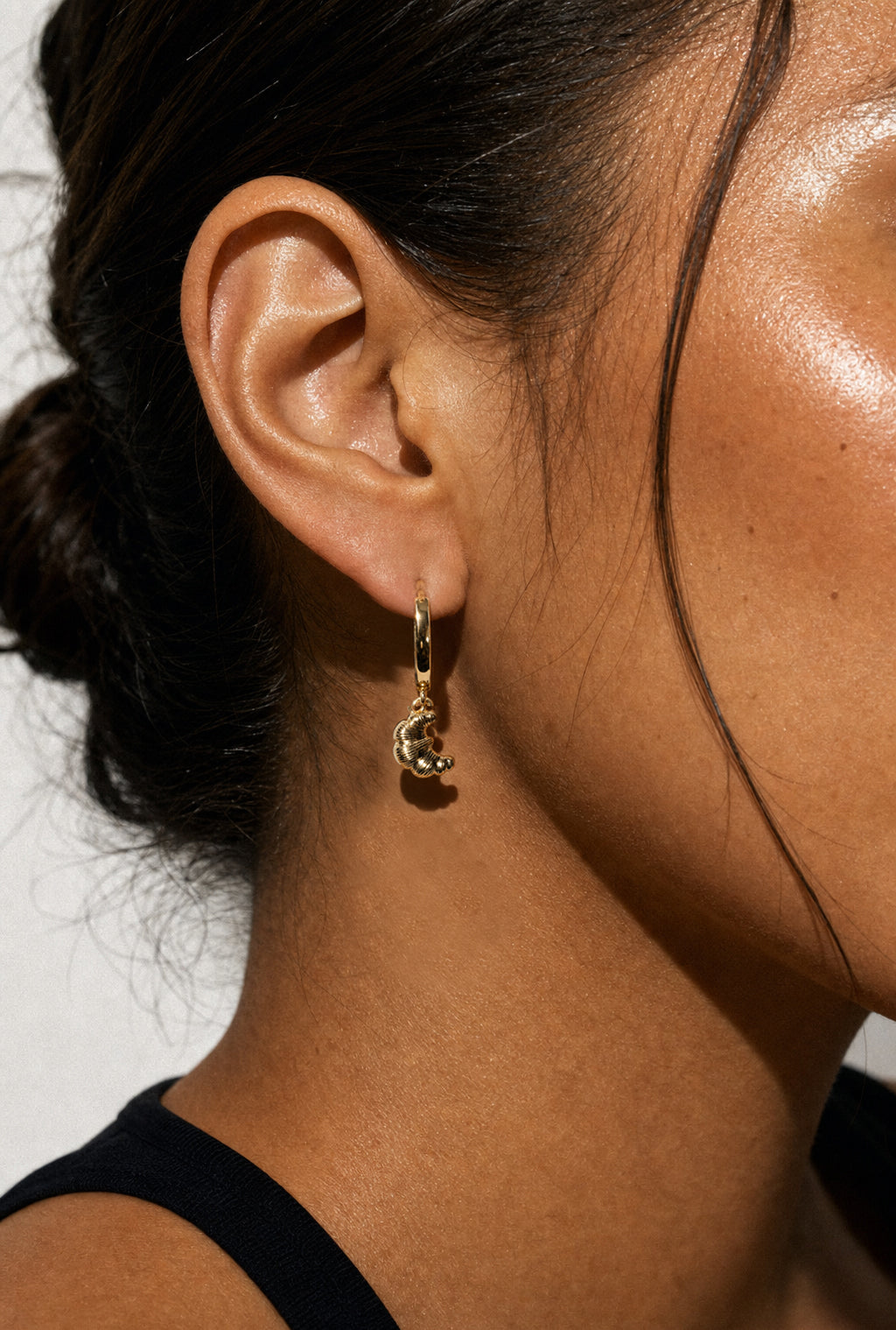 Croissant Huggie Earring