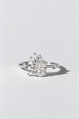 Sage Fine 14K Ring Sterling Silver Diamond