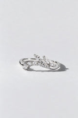 Signature Fine 14K Ring Sterling Silver Diamond
