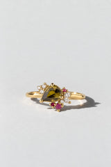 Succulent Fine 14K Ring Peridot Gemstone