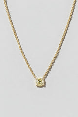 Yellow Diamond Necklace | 14K Solid Gold