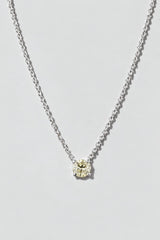 Yellow Diamond Necklace | 14K Solid Gold Sterling Silver
