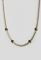 Black Star Tennis Necklace