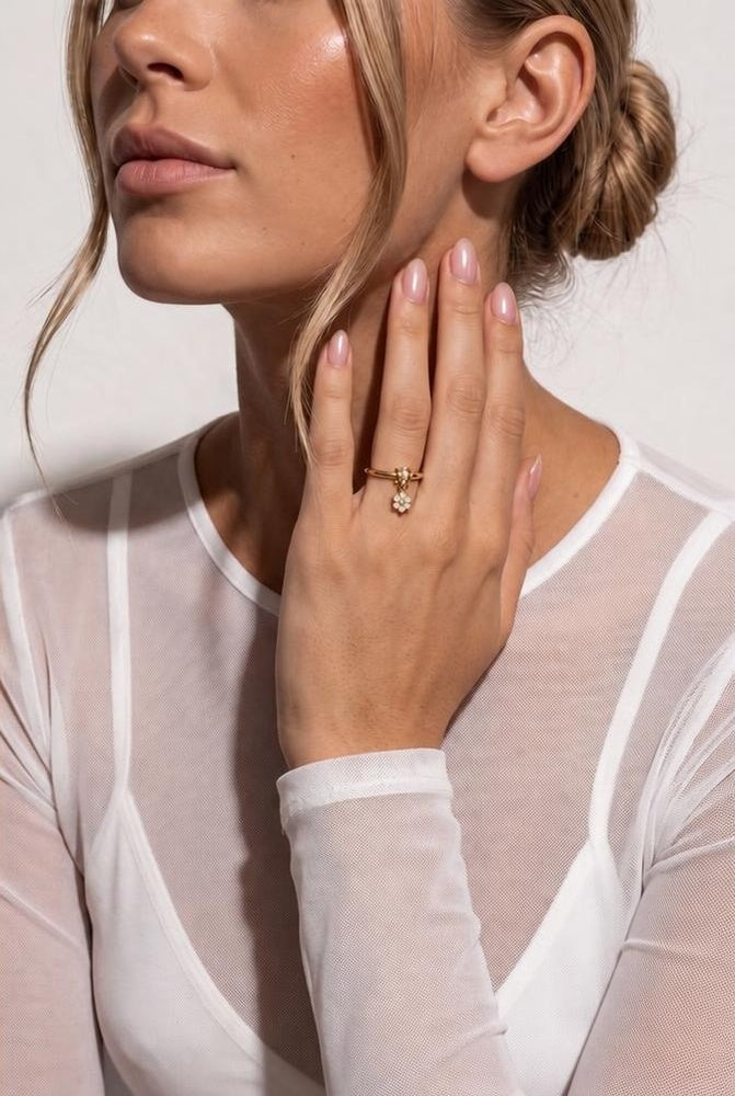 Flora Ring on model
