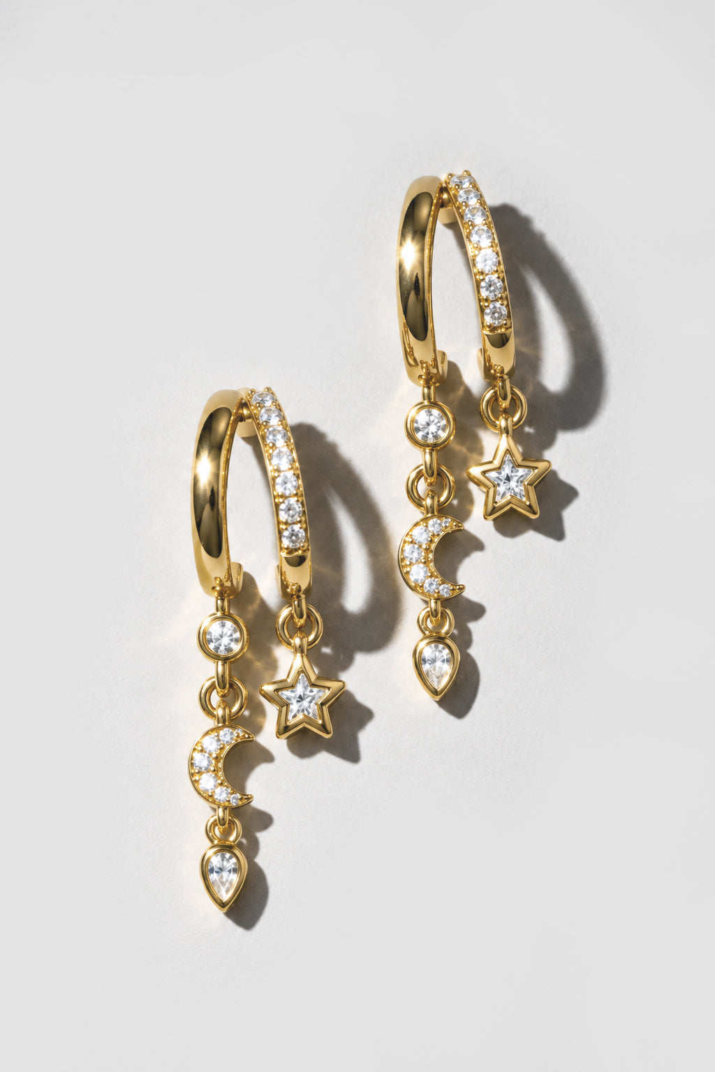 Gold Prism Earrings