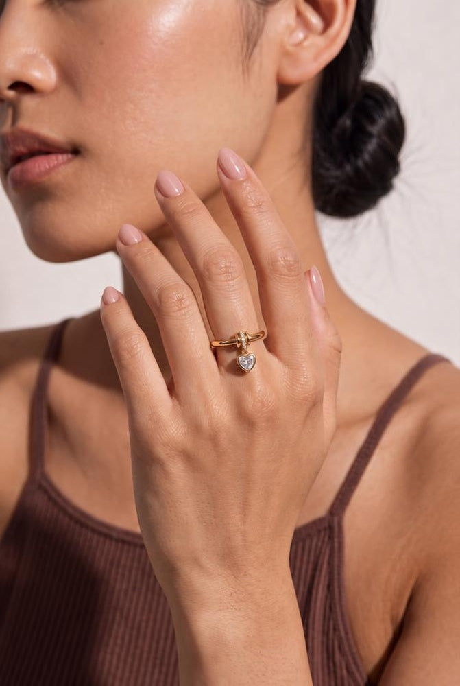 High Card Ring on model