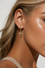 Key Huggie Earring