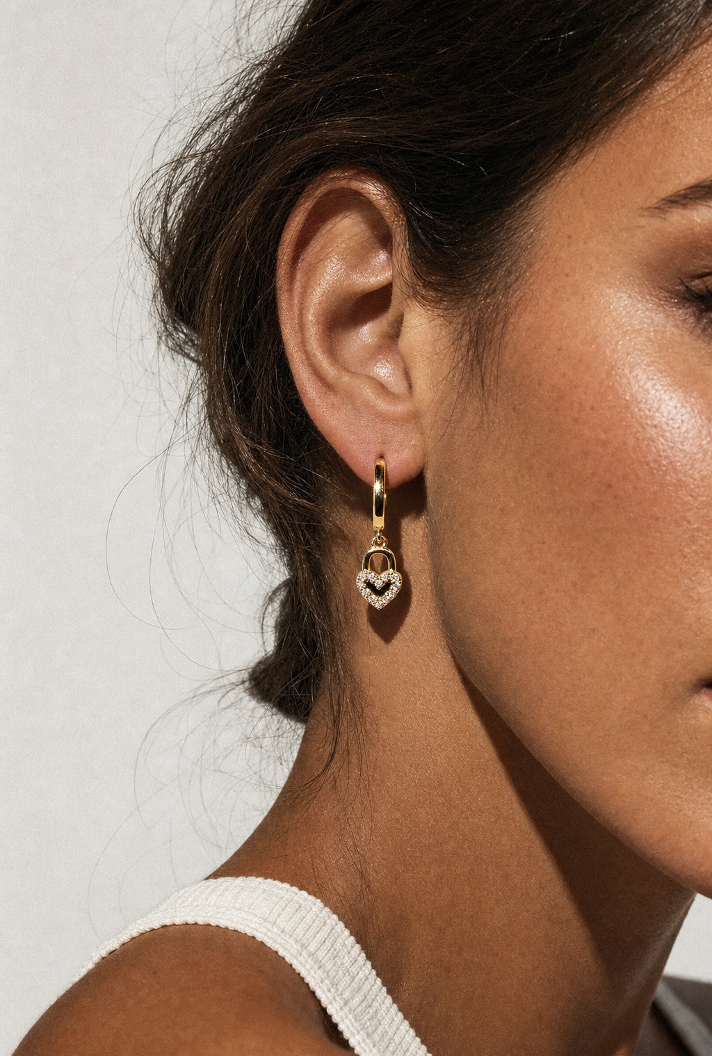 Love Lock Huggie Earring