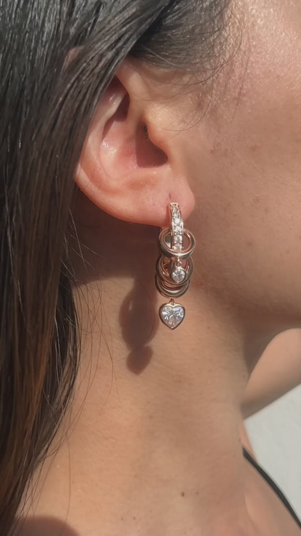Cherie Rose Gold Earrings