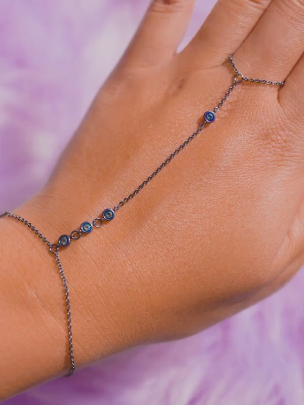 Black Gold Hand Chain