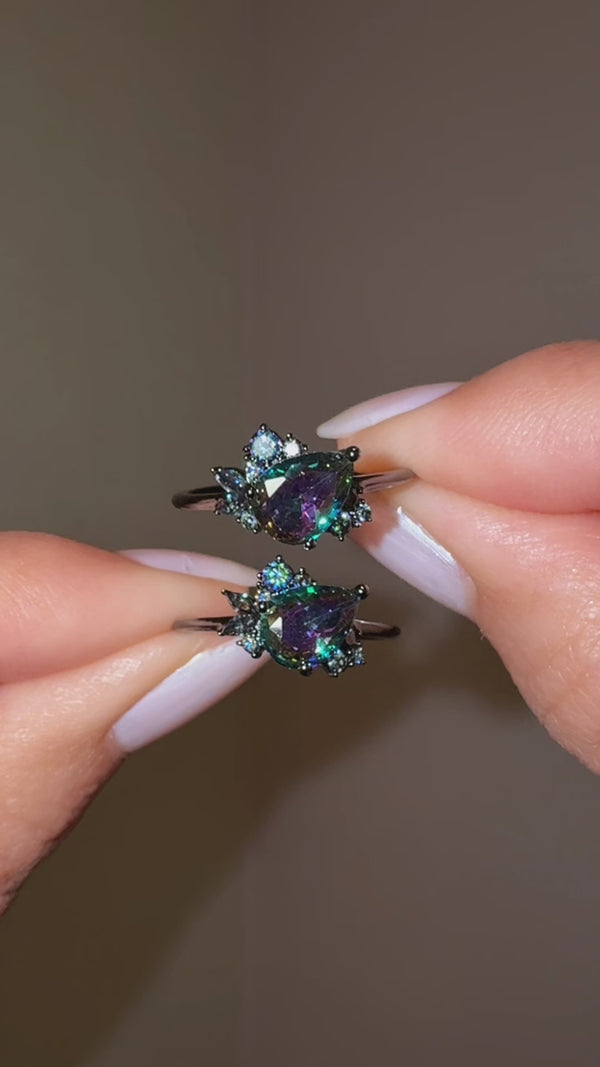 Succulent | Black Gold Ring