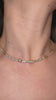 Gold White Star Tennis Necklace