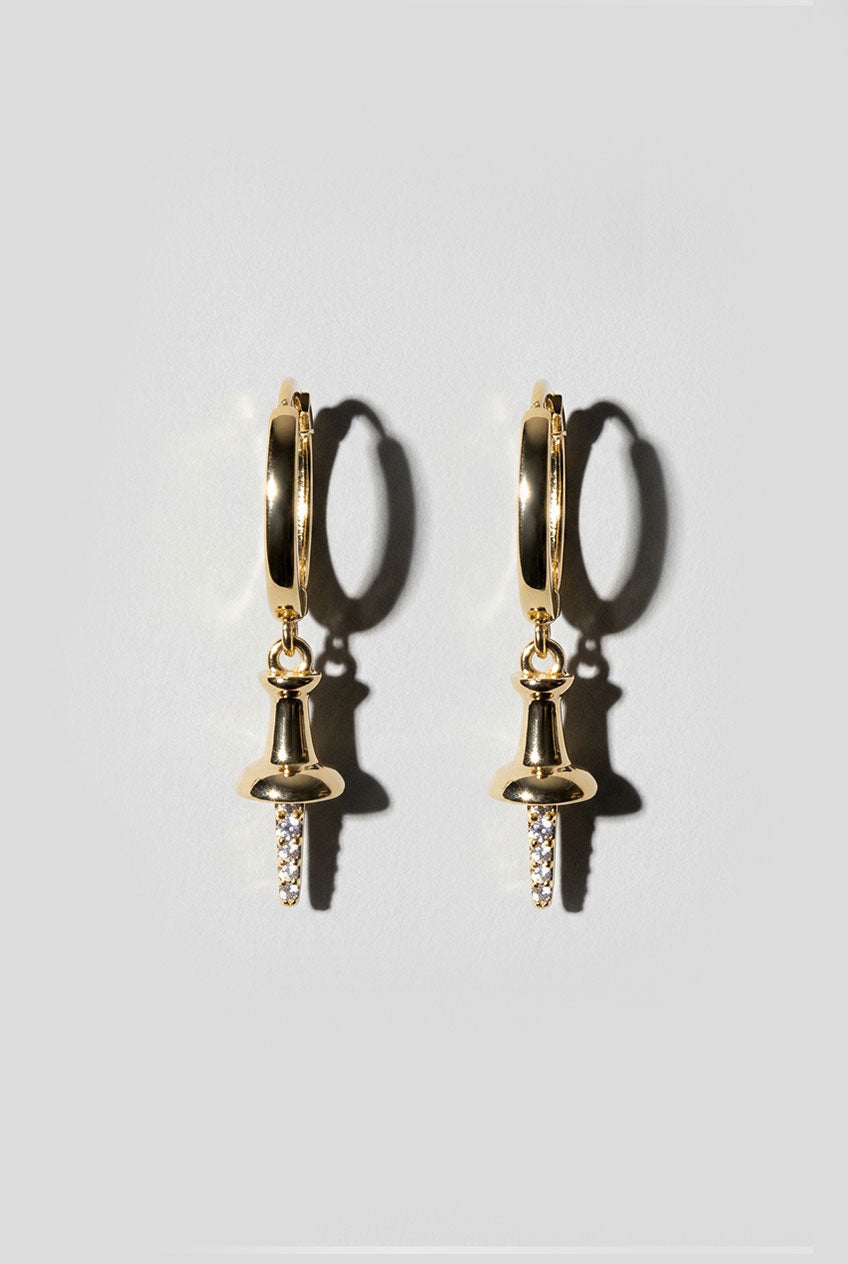 Pushpin Huggie Earring