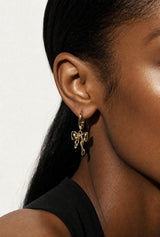 Ribbon Bow Huggie Earring