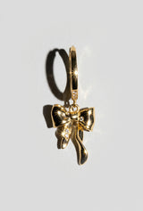Ribbon Bow Huggie Earring