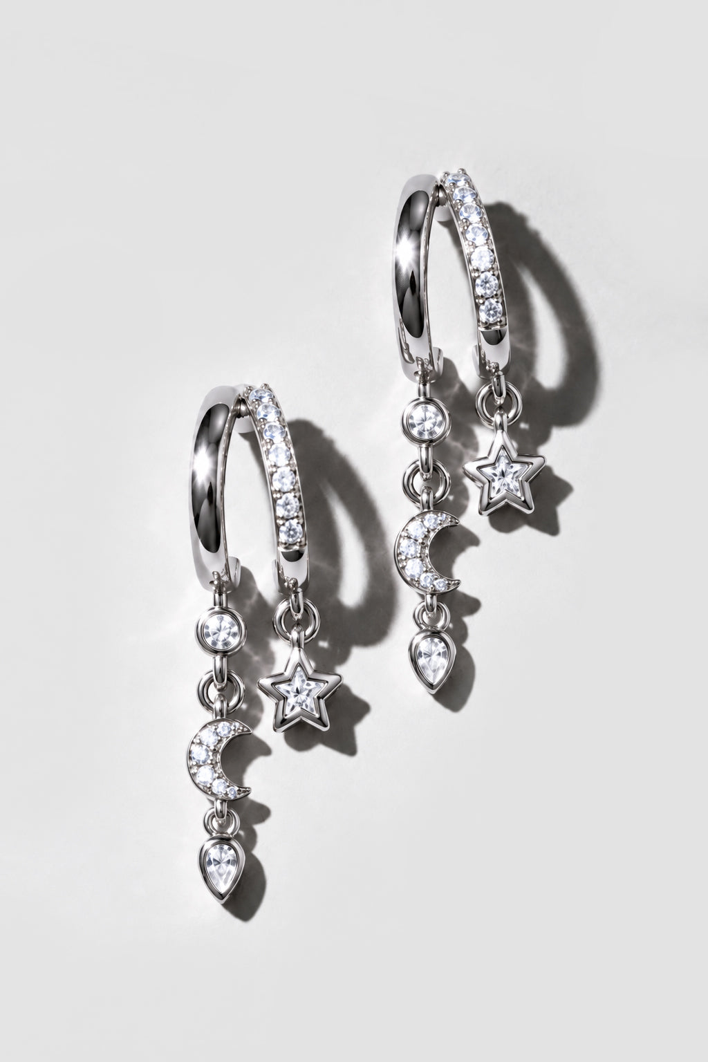Silver Prism Earrings
