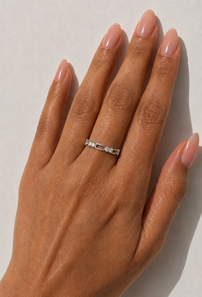 Token | Sterling Silver Ring worn on hand