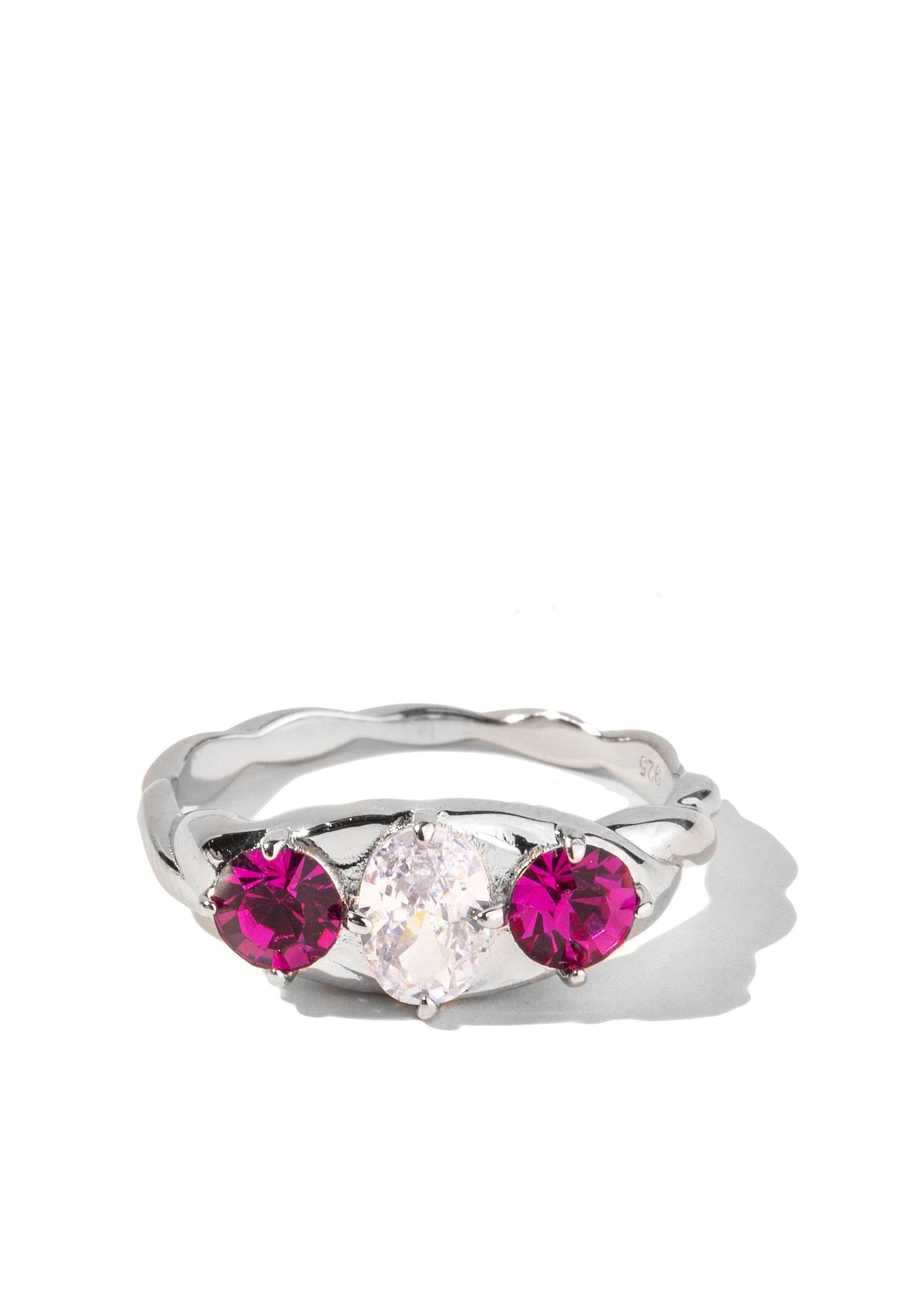 Lab grown diamond leaf engagement ring, oval cut gemstone proposal ring /  Freesia | Eden Garden Jewelry™